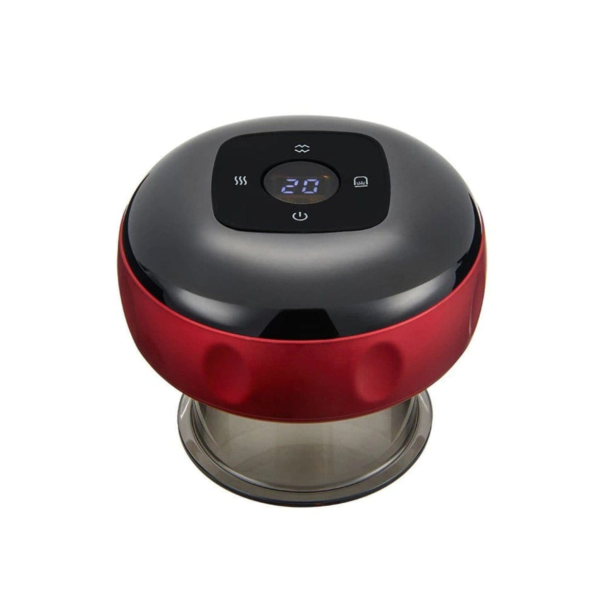 Red Smart Cupping Therapy Massager with dynamic cupping and red light therapy